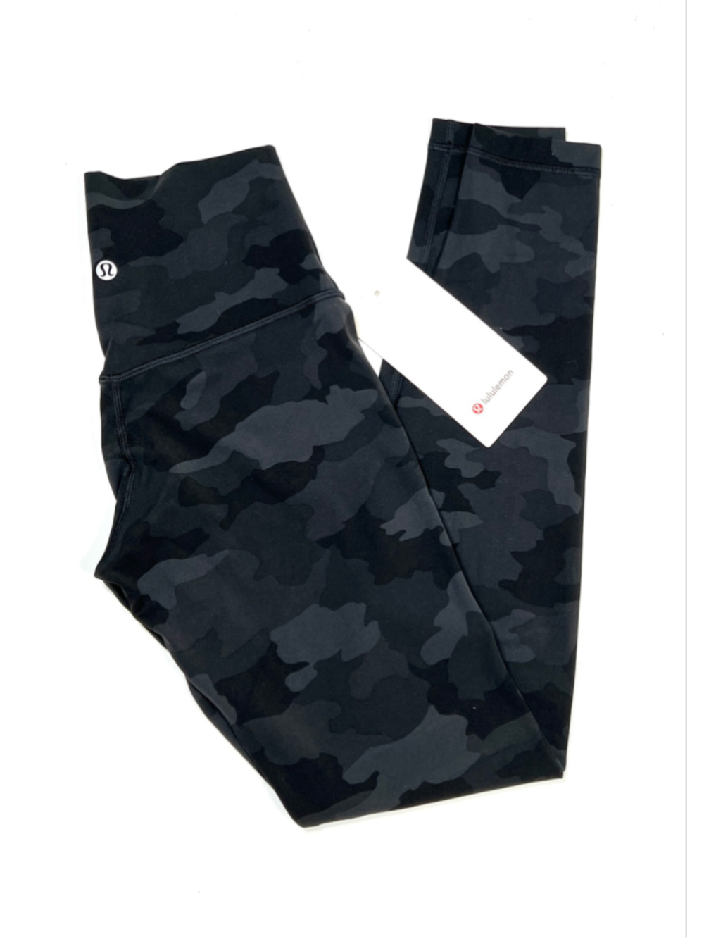 NWT Lululemon Align Leggings Size 4 Black Grey Camo High Rise